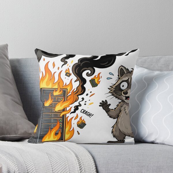 Item preview, Deploy On Friday Git Push Raccoon Dumpster Fire designed and sold by TechBro67.