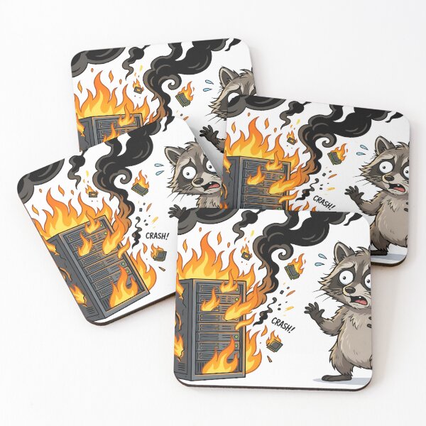Item preview, Deploy On Friday Git Push Raccoon Dumpster Fire designed and sold by cute stuff too.