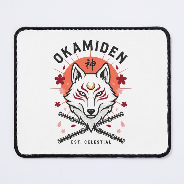 Item preview, Okamiden Celestial Wolf – Japanese Mythology Inspired Graphic designed and sold by velorea.