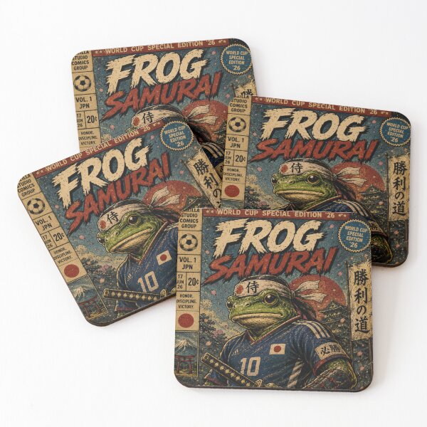Item preview, Frog Samurai - International Football comic Cover  designed and sold by InkZillaStudio.