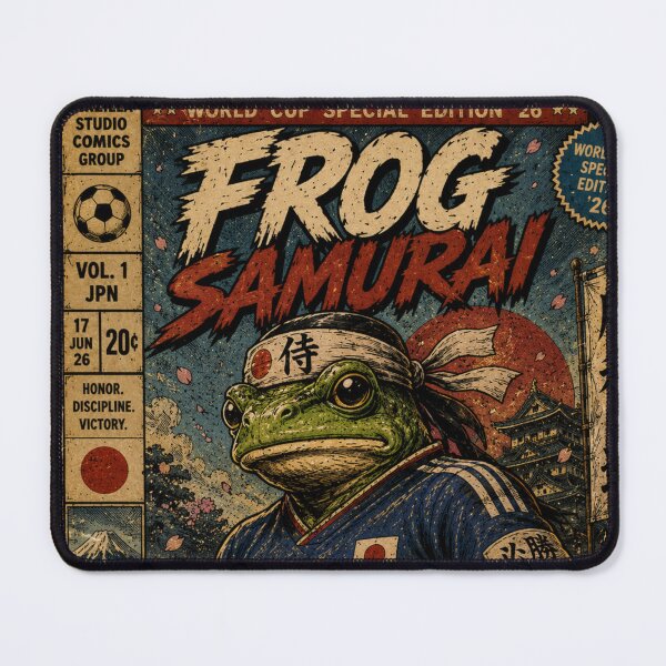 Item preview, Frog Samurai - International Football comic Cover designed and sold by InkZillaStudio.