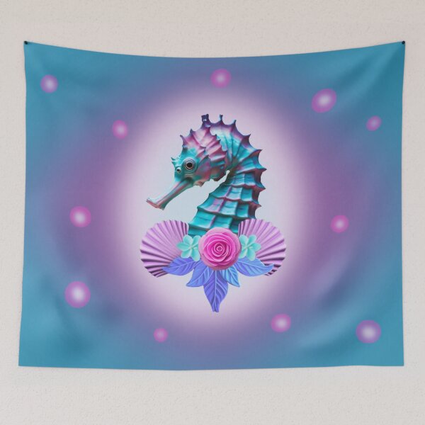 Item preview, Psycho Seahorse, lilac designed and sold by MissMelsa.