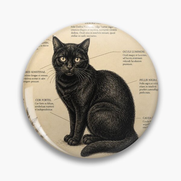 Item preview, Black Cat Vintage Naturalist Halloween Shirt | Antique Field Guide Cat Illustration designed and sold by SunnyDesign82.