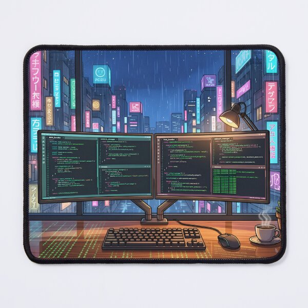 Item preview, Tokyo Cyberpunk Tech Setup Neon City Window designed and sold by TechBro67.