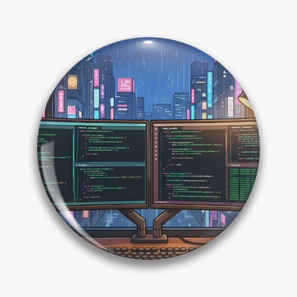 Item preview, Tokyo Cyberpunk Tech Setup Neon City Window designed and sold by TechBro67.