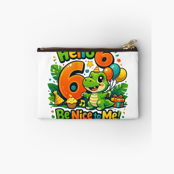 Item preview, Hello 6 Be Nice to Me | Cute 6th Birthday Party Graphic T-Shirt designed and sold by rushaib.