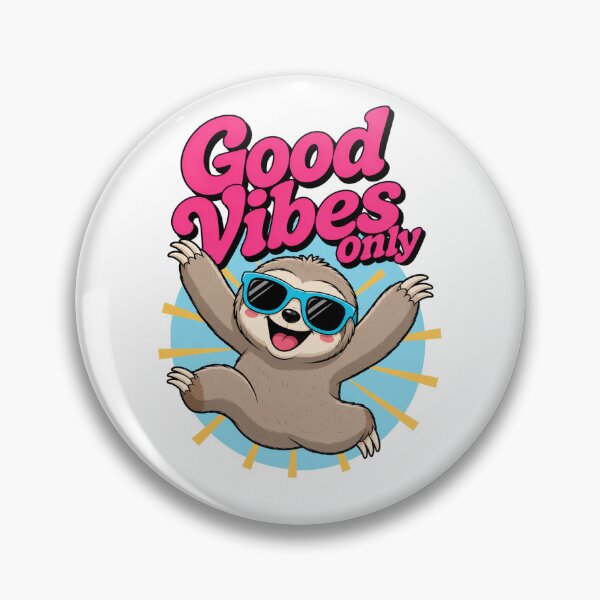 Item preview, Happy Sloth Good Vibes Cute Lazy Animal designed and sold by the-dovlat.