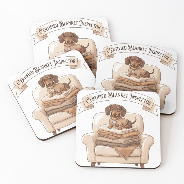 Item preview, Certified Blanket Inspector Funny Dachshund Shirt | Cozy Wiener Dog Gift for Doxie Lovers designed and sold by jgoteiner.