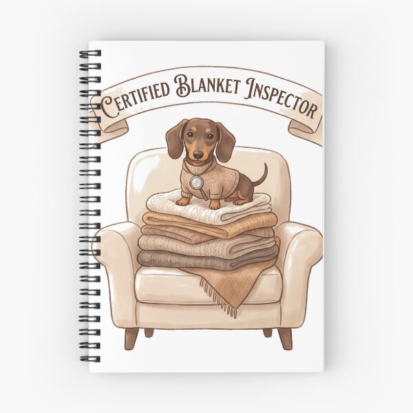 Item preview, Certified Blanket Inspector Funny Dachshund Shirt | Cozy Wiener Dog Gift for Doxie Lovers designed and sold by jgoteiner.
