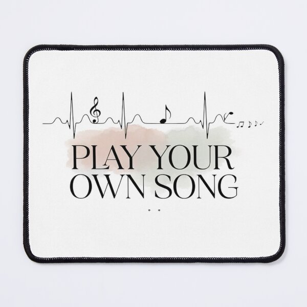 Item preview, "Play Your Own Song – Motivational Music Soundwave Design designed and sold by Midnight Veil Designs.