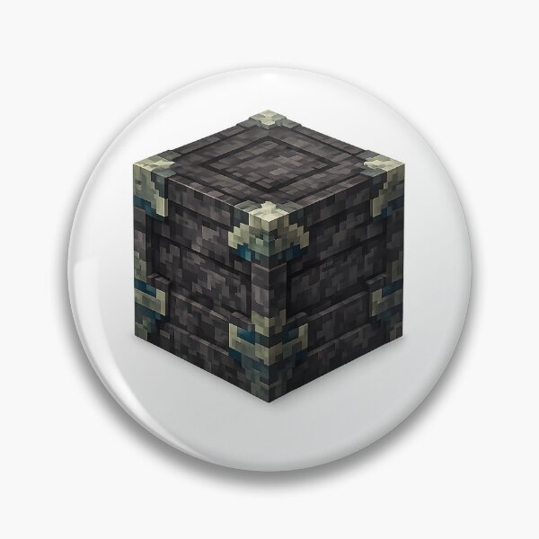 Item preview, Minecraft Reinforced Deepslate Block Sticker | Ancient City Deep Dark Block | Rare Pixel Art Voxel Gaming Collectible designed and sold by LIOKING333.