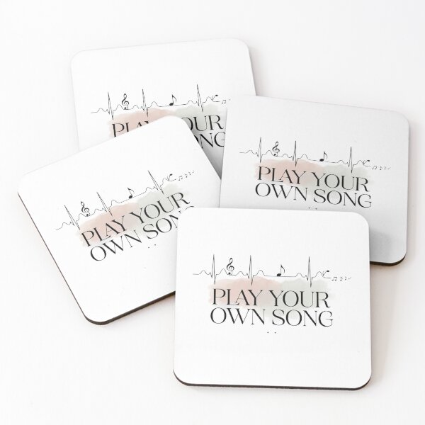 Item preview, "Play Your Own Song – Motivational Music Soundwave Design designed and sold by Midnight Veil Designs.