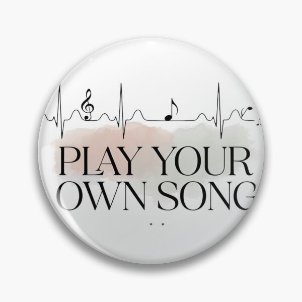 Item preview, "Play Your Own Song – Motivational Music Soundwave Design designed and sold by Midnight Veil Designs.