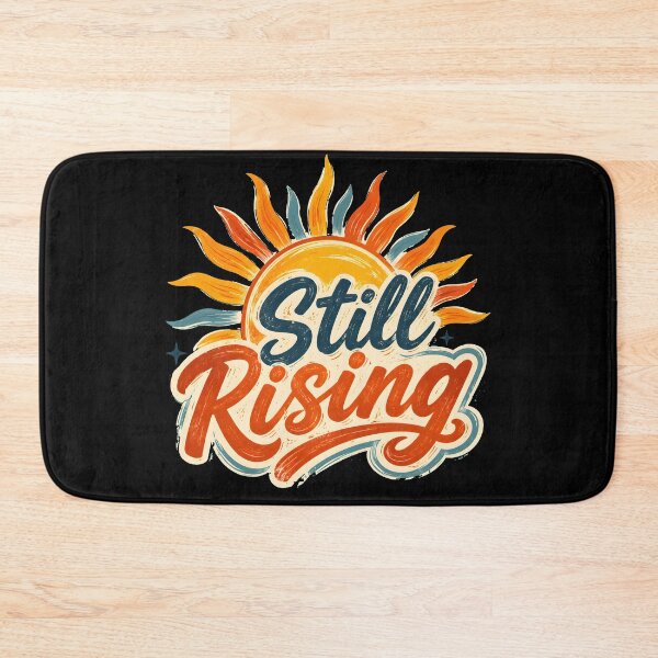 Item preview, Still Rising Retro Vintage Sun Graphic Typography Art designed and sold by DrawHandArt.