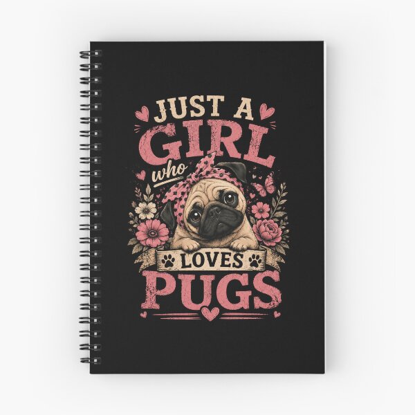 Item preview, Just A Girl Who Loves Pugs: Celebrating Pug Love, Pug Life, and Pug Adventures designed and sold by JustCrafted.