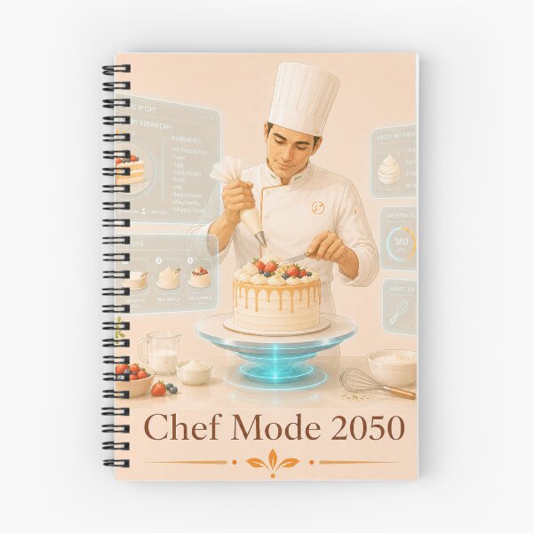 Item preview, Chef Mode 2050 Futuristic Baking Design designed and sold by House of Rein.