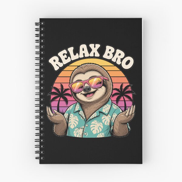 Item preview, Relax Bro Funny Sloth Vintage Sunset designed and sold by the-dovlat.
