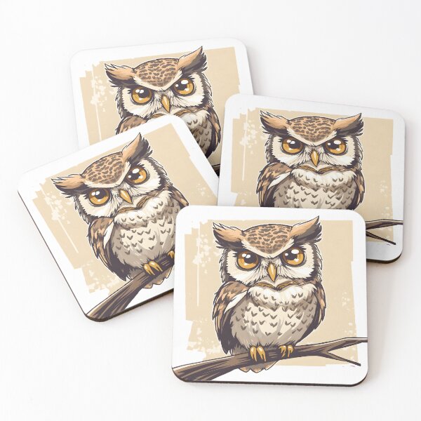 Item preview, Cute Kawaii Owl Sticker | Adorable Wise Cartoon Owl Bird Illustration designed and sold by dreamz-world.