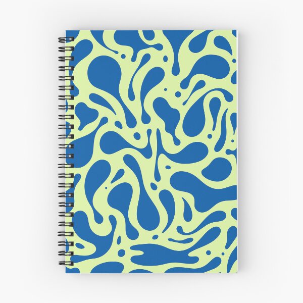 Item preview, Organic Blob Pattern | Abstract Liquid Design | Creamy Avocado & French Blue designed and sold by The High Hippo.