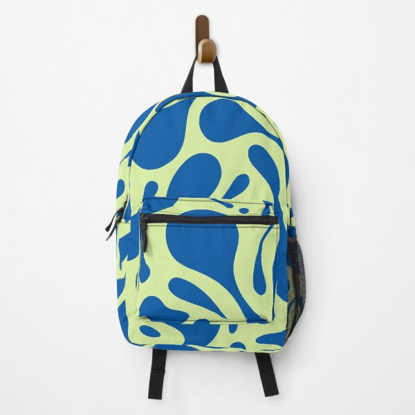 Item preview, Organic Blob Pattern | Abstract Liquid Design | Creamy Avocado & French Blue designed and sold by The High Hippo.