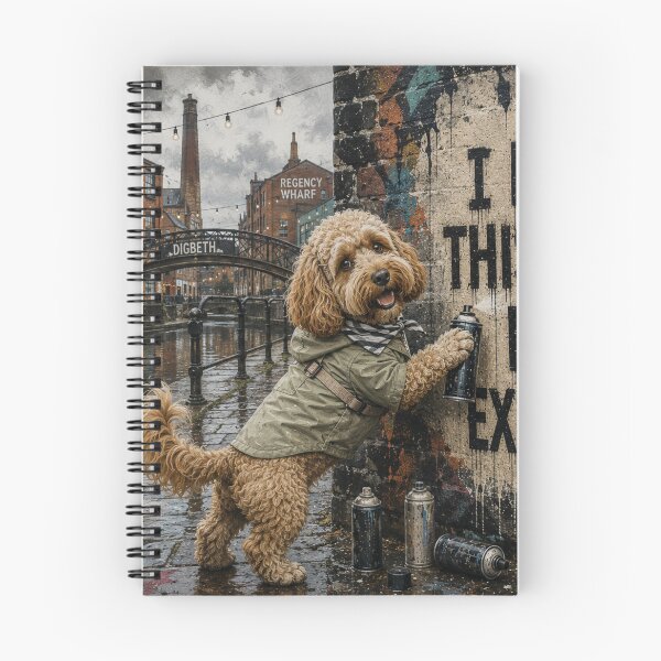 Aperçu de l'œuvre Cockapoo Wall Art | Funny Cockapoo Print | Urban Dog Artwork créée et vendue par Pooch & Print Co..