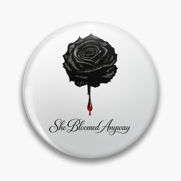 Item preview, She Bloomed Anyway Black Rose Gothic Art designed and sold by RoPrincess.