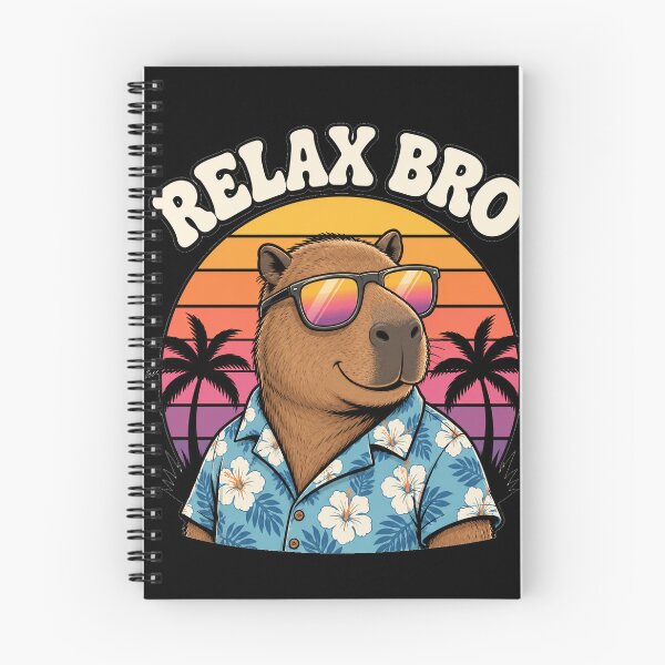 Item preview, Relax Bro Cool Capybara Tropical Vacation designed and sold by the-dovlat.