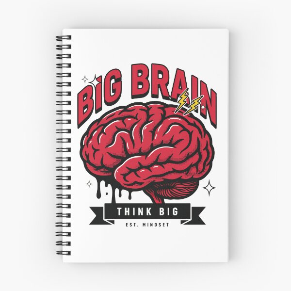 Item preview, Big Brain Think Big – Motivational Mindset Graphic Tee designed and sold by velorea.