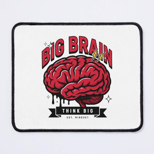 Item preview, Big Brain Think Big – Motivational Mindset Graphic Tee designed and sold by velorea.