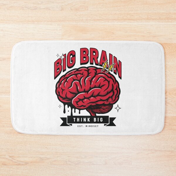 Item preview, Big Brain Think Big – Motivational Mindset Graphic Tee designed and sold by velorea.