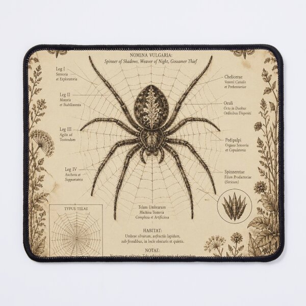 Item preview, Spider Vintage Naturalist Halloween Shirt | Antique Field Guide Spider Illustration designed and sold by SunnyDesign82.