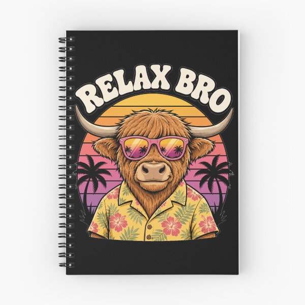 Item preview, Relax Bro Highland Cow Tropical Summer designed and sold by the-dovlat.