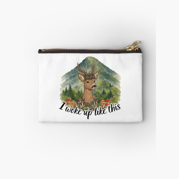 Item preview, I Woke Up Like This Funny Deer Cottagecore Forest Animal Lover Gift designed and sold by Neurospicy Trolls.