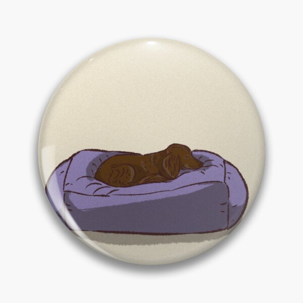 Item preview, A cute dog sleeping on purple bed designed and sold by Hessah-HA.