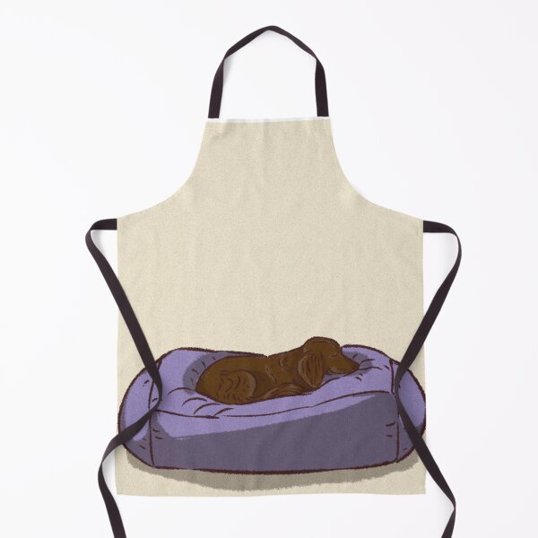 Item preview, A cute dog sleeping on purple bed designed and sold by Hessah-HA.