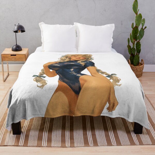 Item preview, Original Silver-Haired Pin-Up Girl | Retro Vintage Blue Bodysuit Illustration designed and sold by Cosplayvintage.