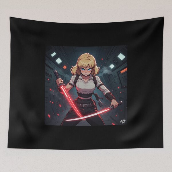 Item preview, Cyberpunk  - Retro Anime Alien Art designed and sold by JMAVILA ART.