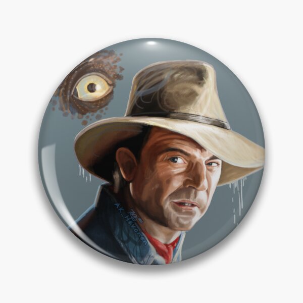 Item preview, Sam Neill Jurassic, handpainted Portrait designed and sold by AK-Hevonen.