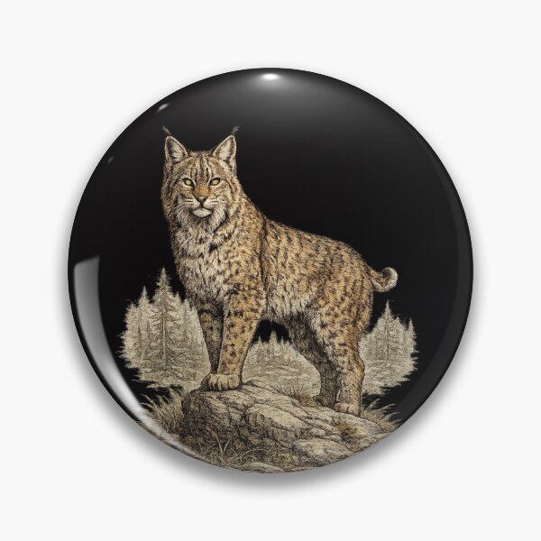 Item preview, Bobcat Woodland Ghost designed and sold by KrungiT Design .
