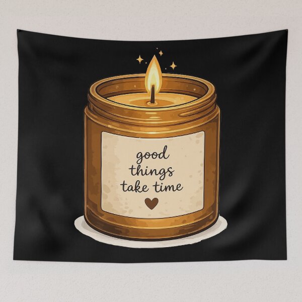 Item preview, Good Things Take Time Candle designed and sold by RidaSalArt.