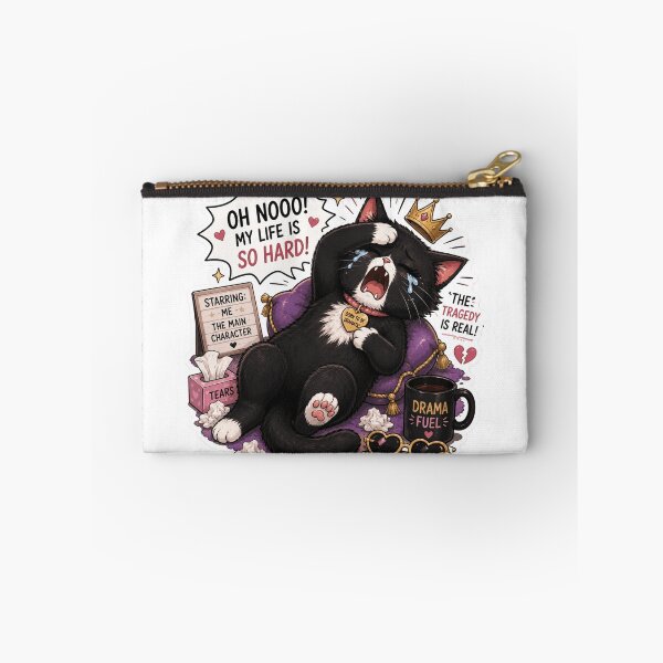 Item preview, Drama Queen Tuxedo Cat Sticker  designed and sold by Designertanya.