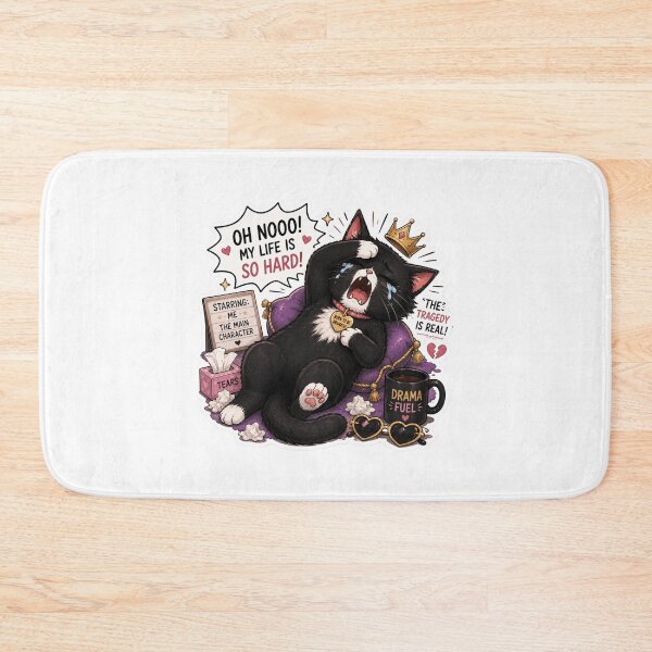 Item preview, Drama Queen Tuxedo Cat Sticker  designed and sold by Designertanya.