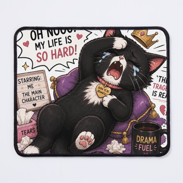 Item preview, Drama Queen Tuxedo Cat Sticker designed and sold by Designertanya.