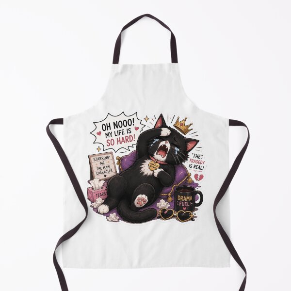 Item preview, Drama Queen Tuxedo Cat Sticker designed and sold by Designertanya.