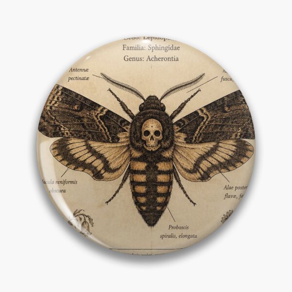 Item preview, Moth Vintage Naturalist Halloween Shirt | Antique Field Guide Moth Illustration designed and sold by SunnyDesign82.