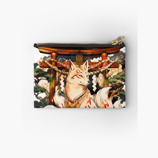 Item preview, White Kitsune at Shinto Shrine | Japanese Fox Spirit Torii Art designed and sold by kaxymax.
