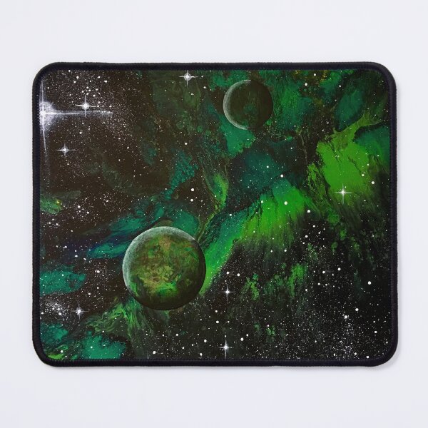 Item preview, Green nebula with planets designed and sold by Fred Terpe.