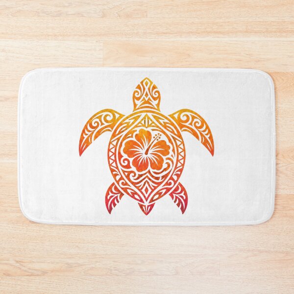 Item preview, Tribal Sea Turtle Tropical Hibiscus designed and sold by OTSC.
