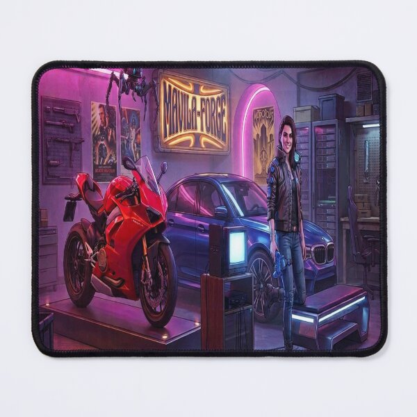 Item preview, Mavila Forge Cyberpunk Garage Cyber-Girl and Sports Cars designed and sold by JMAVILA ART.