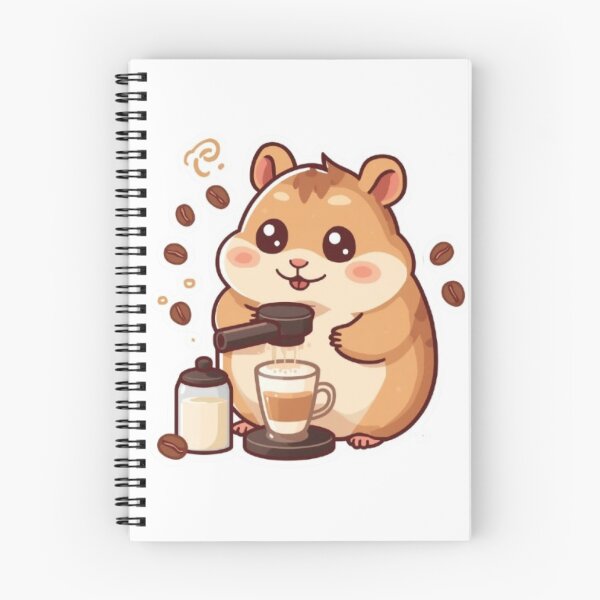 Item preview, Cute Barista Hamster Making Latte Art | Cozy Coffee Sticker designed and sold by Stylestickers55.